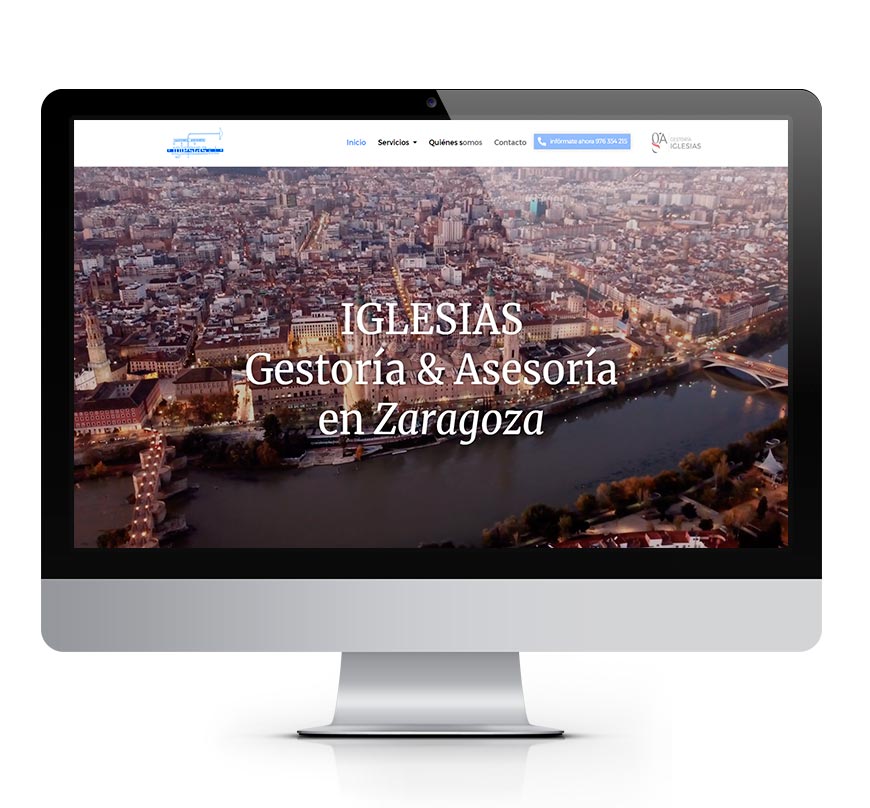 Gestoría Iglesias en Zaragoza diseño msalaskreación web